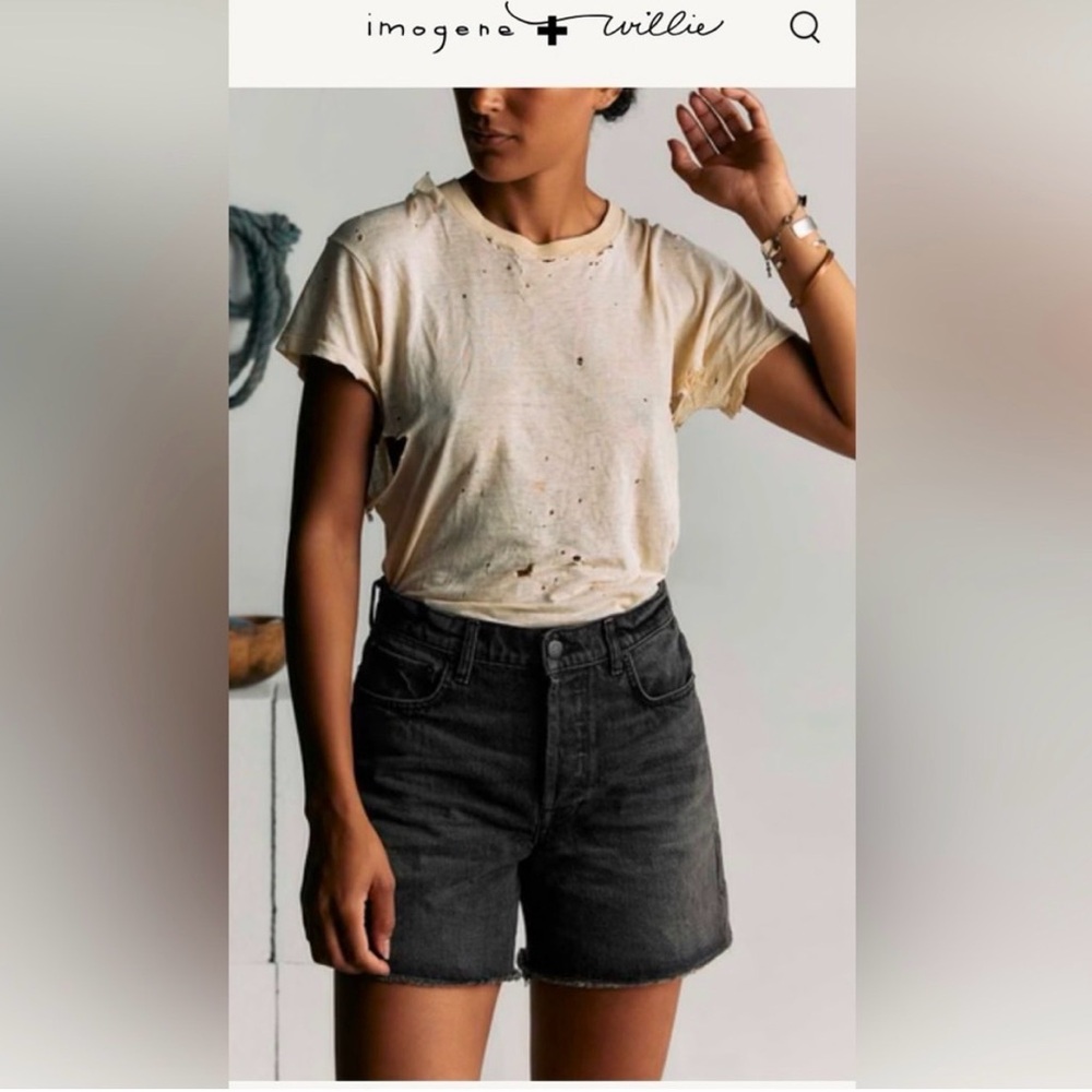 imogene + willie Black Denim Jean Shorts